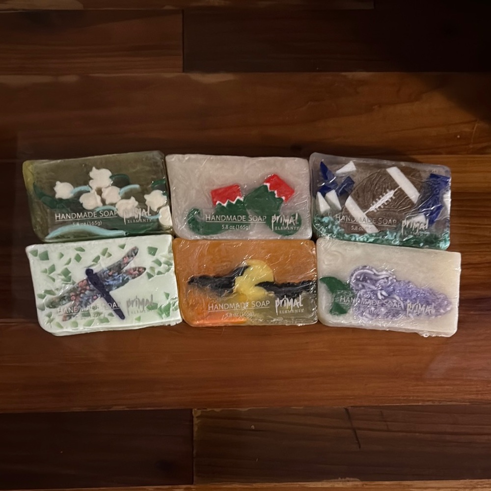 Primal Elements Handmade Soaps, set of 6
